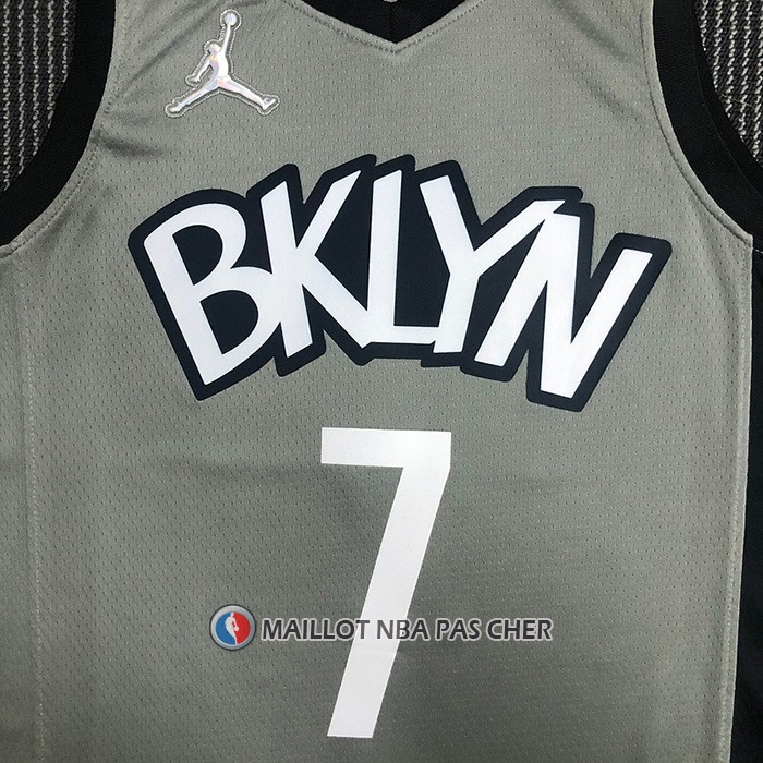 Maillot Brooklyn Nets Kevin Durant NO 7 Statement 2021 Gris